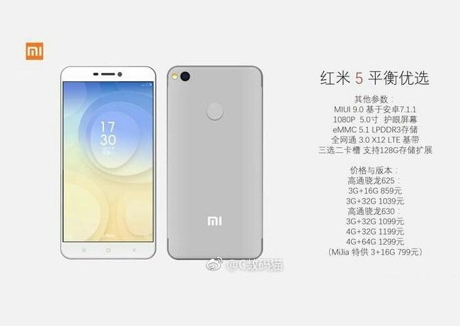 Xiaomi Redmi 5 Leaked Advert 1